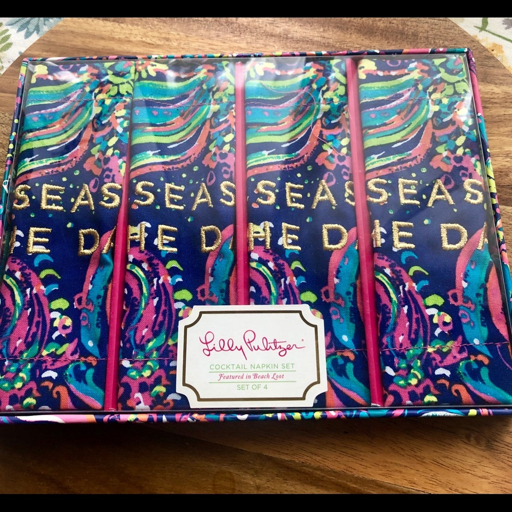 Lilly Pulitzer Cotton Cocktail Napkins